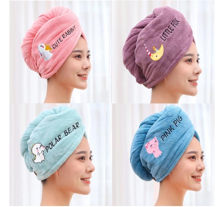 Women Quick Hair Drying Shower Cap Towel Shower Hat