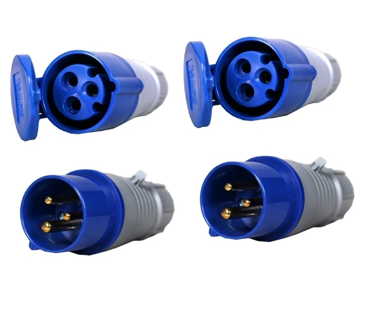 16A 220-250V 3Pin IP44 Waterproof Male and Female Industrial Socket and Plug Wire Connector
