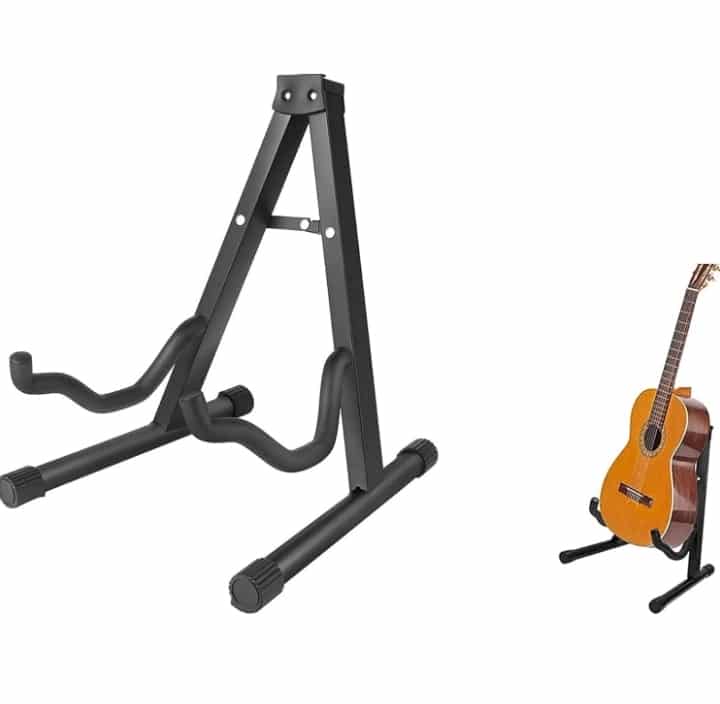 Type A Foldable Guitar Stand Stable Portable Universal Metal Stand for Violin Cello Guitar Electric Bass