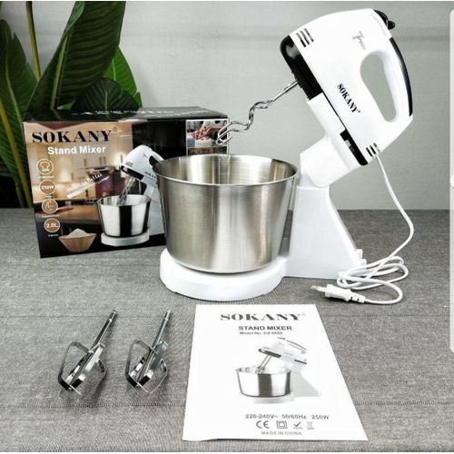 2L Sokany Electric Hand Mixer With Bowl