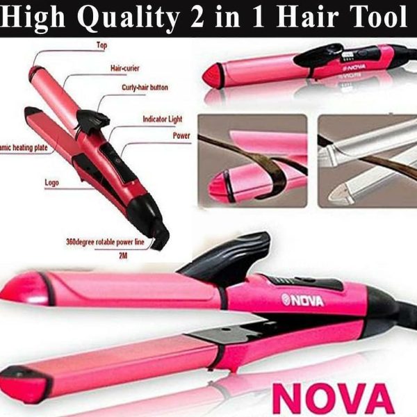 2 in 1 Nova Hair Straightener and Curler