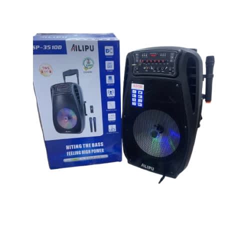 Ailipu Rechargeable 15 Inches Pa Speaker Wireless Microphone