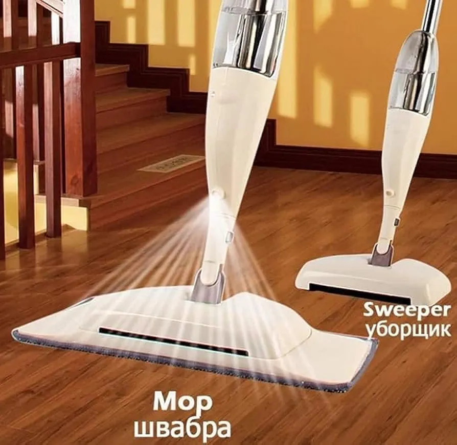 Water Spray Mop Lazy Flat Mop With Reusable Microfiber Pads 360 Degree Rotating Handheld Mop Floor Cleaner Home Cleaning Tools