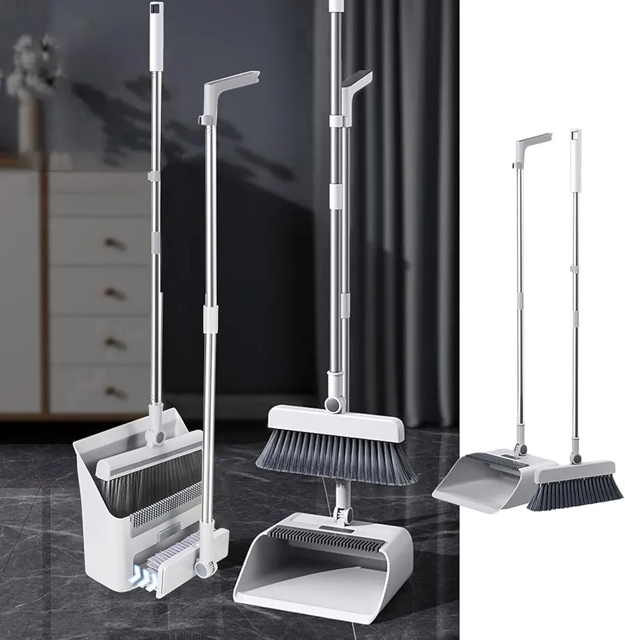 3in1 Foldable Broom Dustpan Set Magic Broom Sweeper Brush