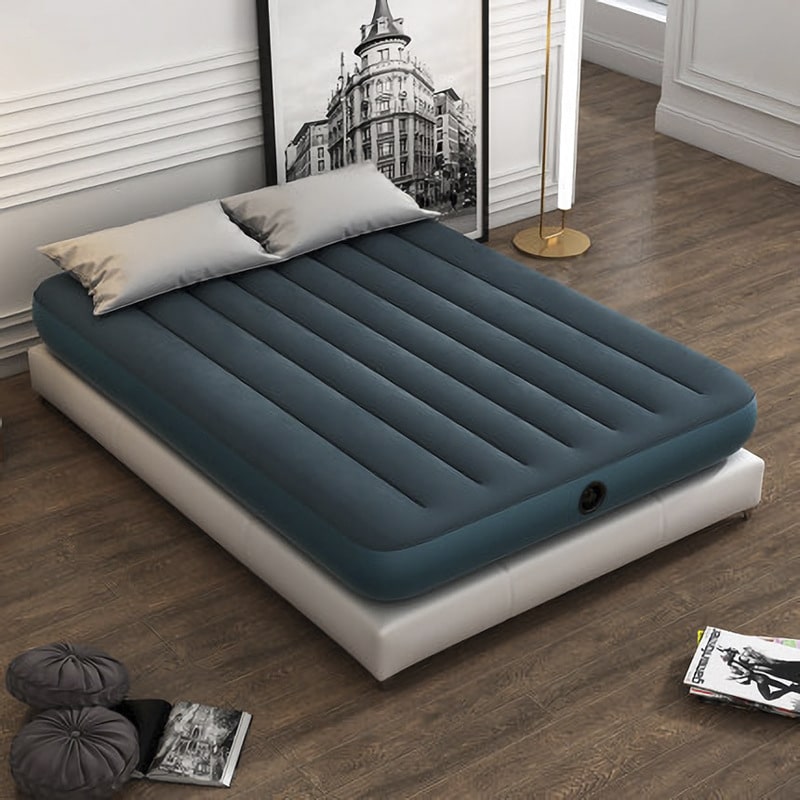 Intex Dura Beam Inflatable Camp Air Bed With Electric Pump