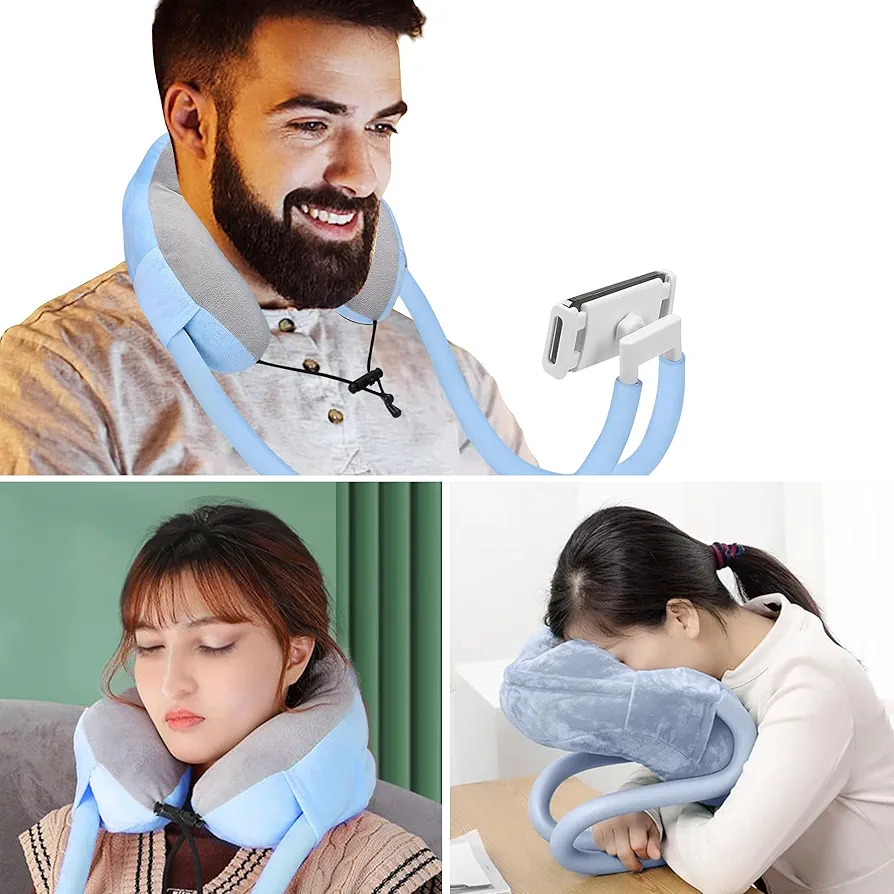 Phone Holder, Lazy Gooseneck Phone Pillow Holder Bracket,360°Rotate Phone Tablet Stand