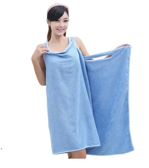 Ladies Wearable Dress Towel - Blue