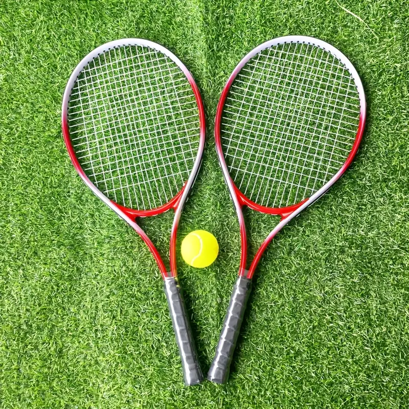 2-Pack Competition Tennis Rackets with 1 Tennis Ball for Beginners And Adults, High-Elastic Training And Competition Special Tennis Rackets for Outdoor And Indoor Double CompetitionsGravity Pro tennis rackets