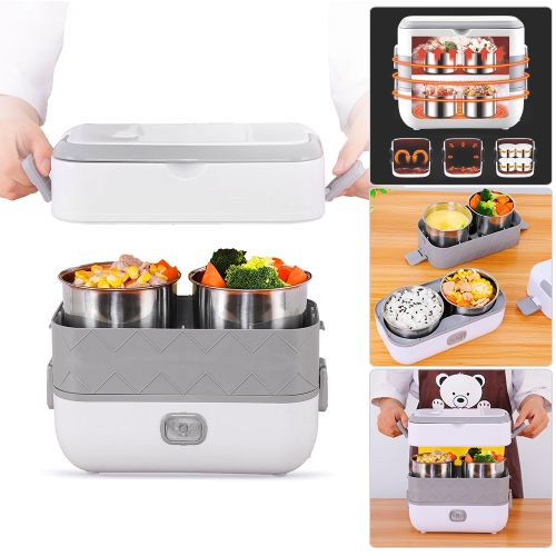 Electric Food Warmer Lunch Box 2 Layer