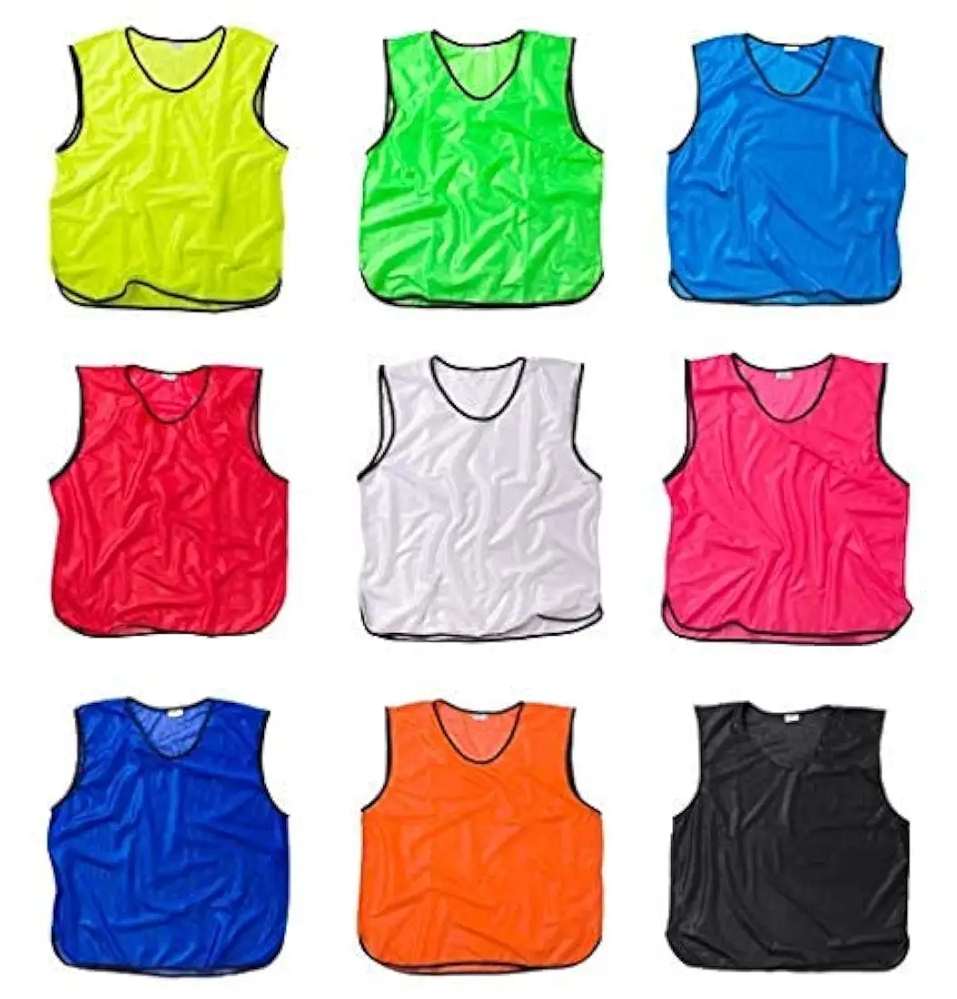 Training Bibs Football Bibs Scrimmage Vest for Football Cricket Track and Field Sports