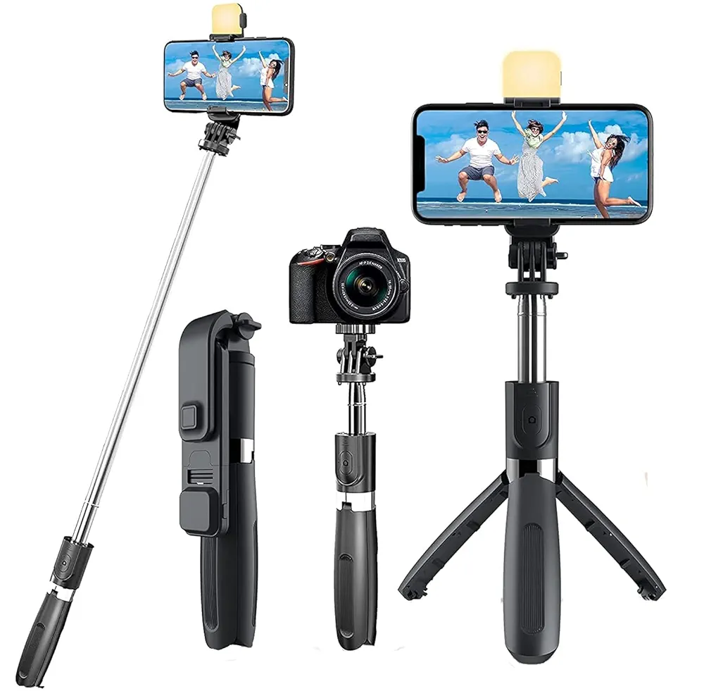 Selfie Stick Ring With Bluetooth Remote Shutter