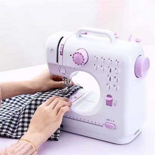 Portable Sewing Machine With 12 Built-in Stitch Patterns (with Basic Sewing Kit)