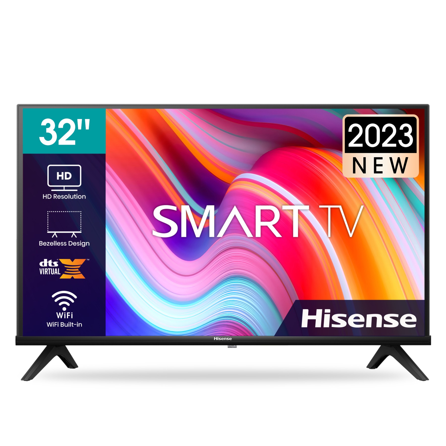 HISENSE 32″LED SMART TV,2HDMI, 2USB,FREE WALL BRACKET-32A4K