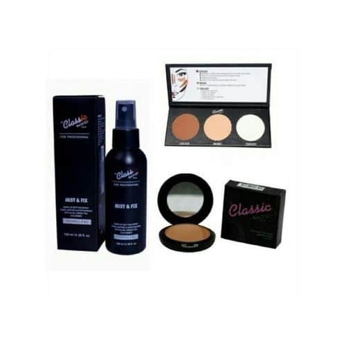 3-in-1 Kit Contour Effects Palette, Mist Fix Setting Spray P