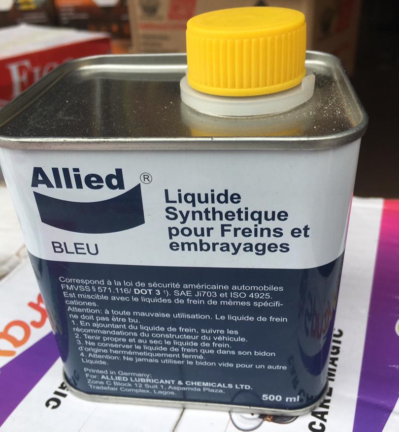 Allied Blue Synthetic Brake & Clutch Fluid. 500ml