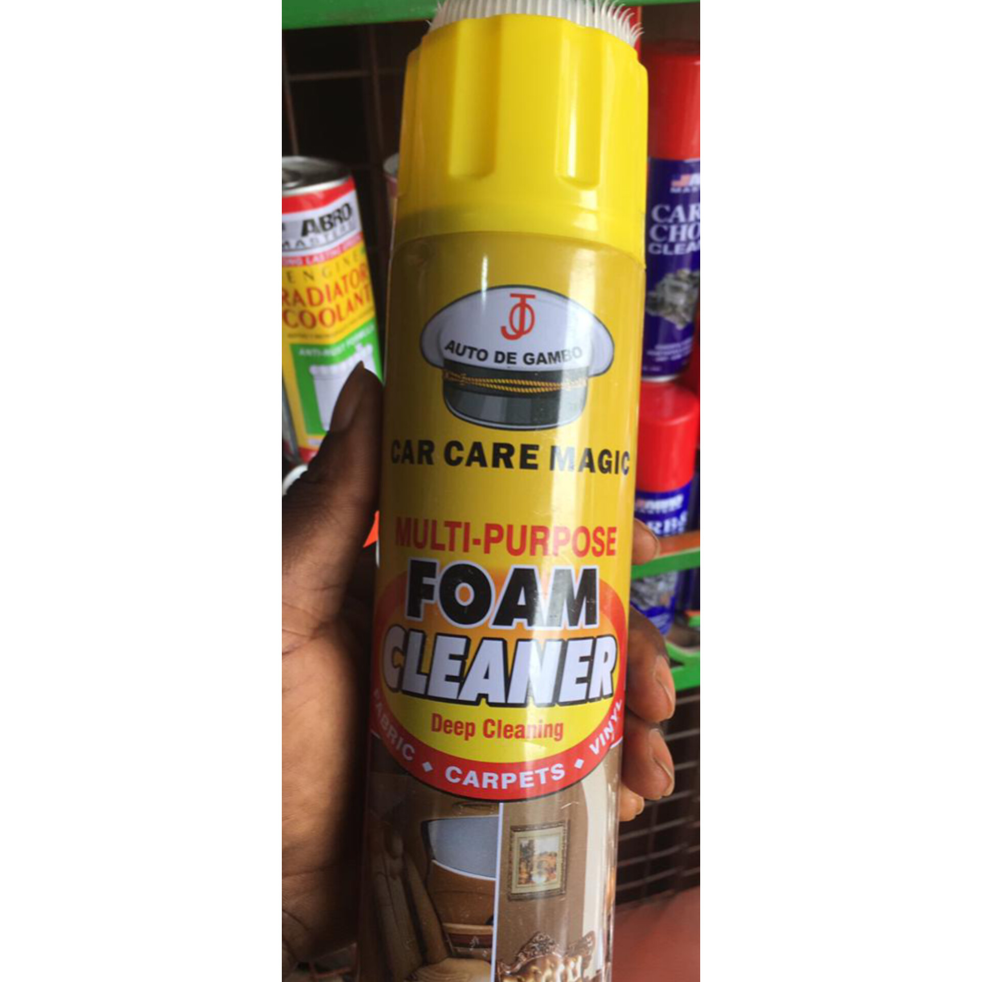 Auto De Gambo Car Care Magic Multi-Purpose Foam Cleaner. 