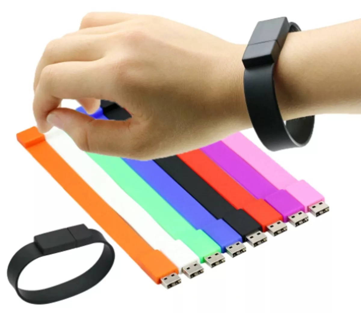 Silicon Wristband Portable Flash Drive 8/16/32gb