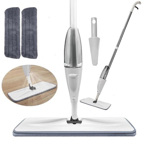 Aurora Spray Mop For Floor Cleaning With 2 Washable Pads - Wet /Dry Microfiber Mop With 500ml Refill