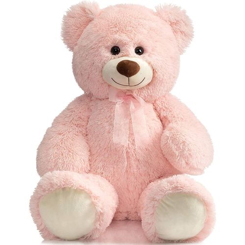 Teddy Bear Stuffed Animal Large Teddy Bear Cuddly Plush Toy For Girlfriend Kids Inches Pink