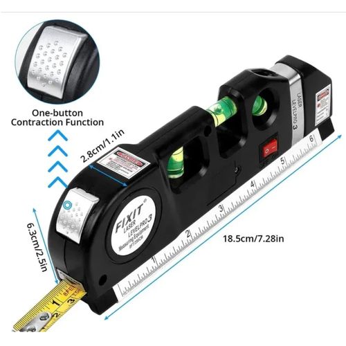 4-in-1 Measuring Tool With 8-foot Measuring Tape