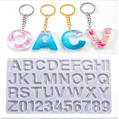 Alphabet Epoxy Resin Art Silicone Mold