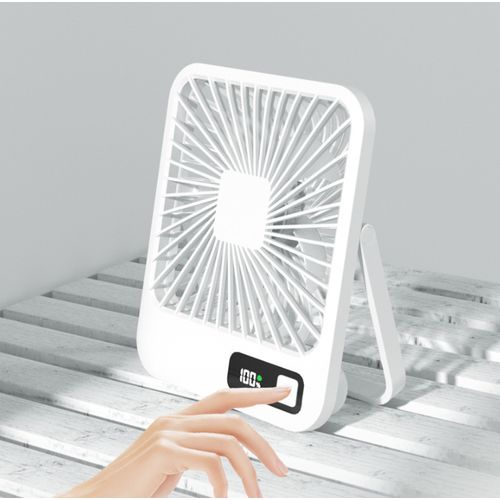 3000mAh Rechargeable Fan Desktop Fan With Digital Display