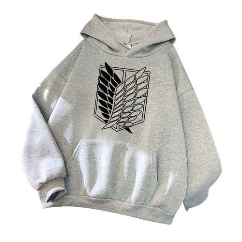 Mens Sport Outdoor Cotton Long Sleeve Hoodies Sportwear Warm - Grey