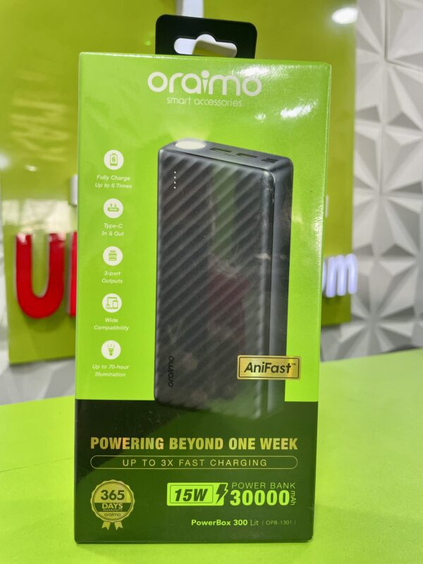 Oraimo 30000mah Fast Charging Power Bank