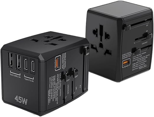 Universal Travel Adapter 3usb/1type-C