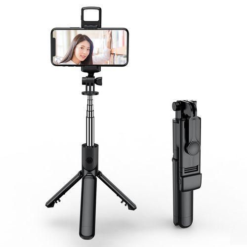 Bluetooth Selfie Stick Tripod + Fill Light +Shutter Remote