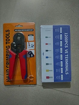 KISUASHI Cable Connector Wire Crimping Tool, Ferrule Crimping Tool, Self-Adjusting Square Wire Crimper Plier