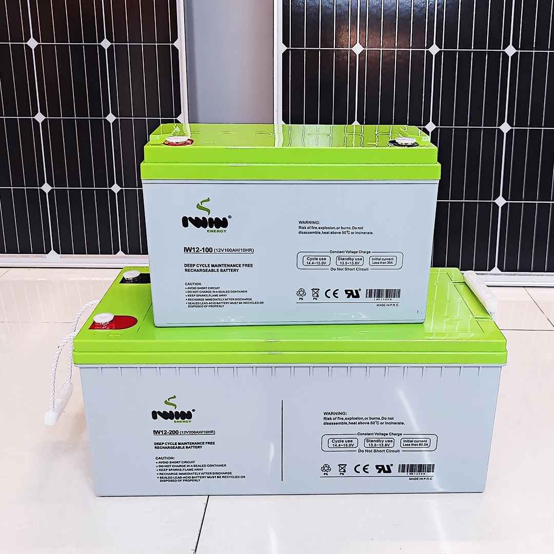 200ah Iwin Dry Cell BatteryModels: IW12-100 (12V100AH) and IW12-200 (12V200AH).