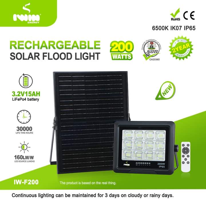 Iwin 200w floodlight.