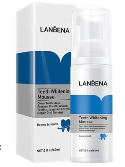 LANBENA Teeth Whitening Mousse, 60ml.