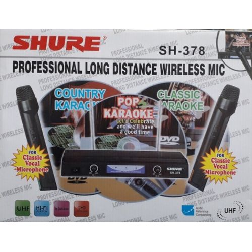 SH-378 Professional Wireless Microphone System - Black