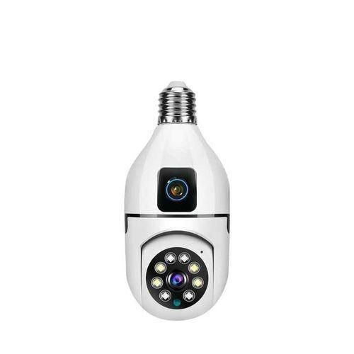 Zeevision Dual-lens wireless light bulb security camera.