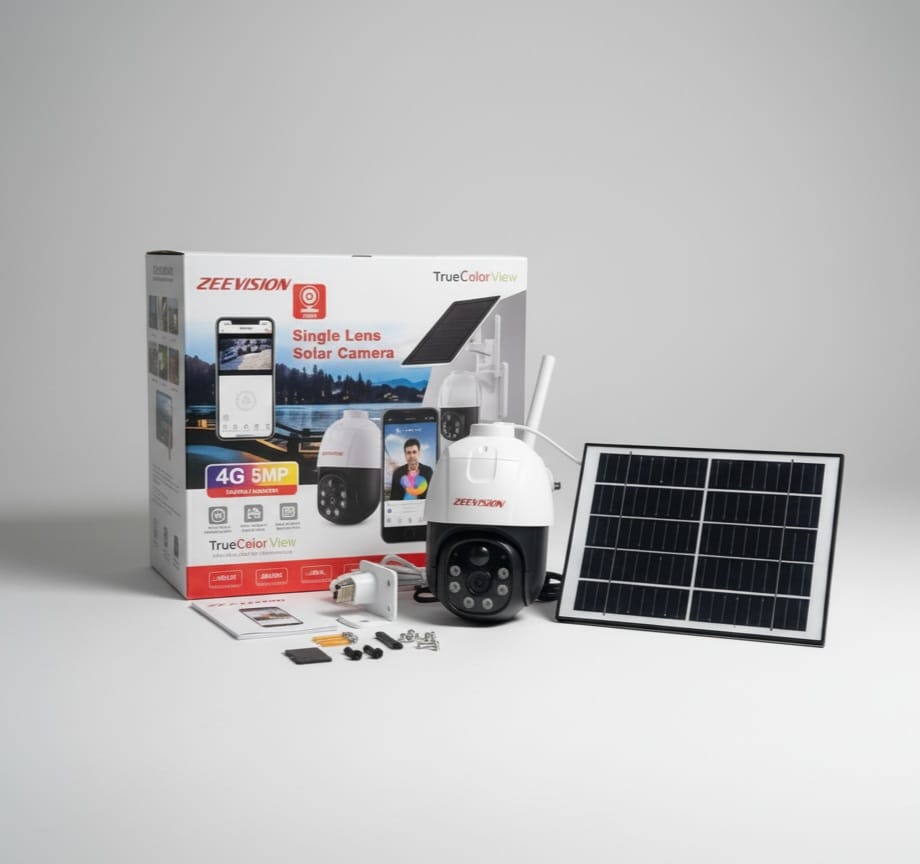 ZEEVISION Single Lens Solar Camera (4G LTE | 5MP