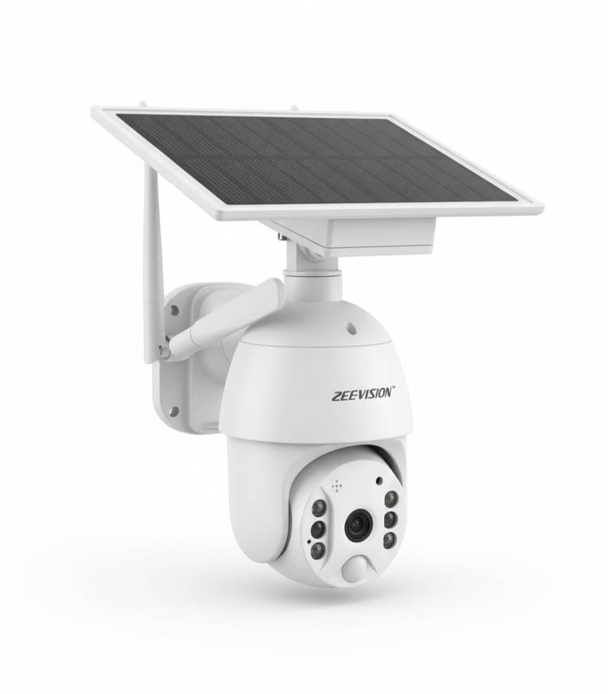 ZEE-VISION Intelligent 4G LTE Solar PTZ Camera