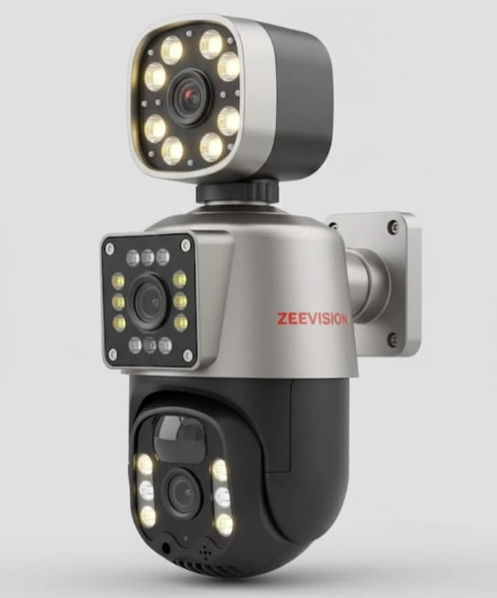 ZEEVISION Dual-Camera Ultra-Monitoring PTZ Security System