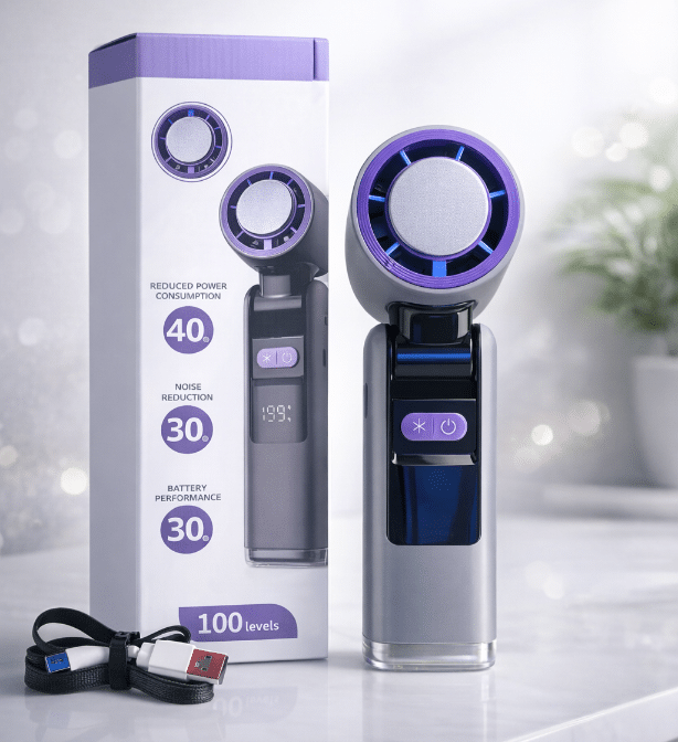 Handheld Adjustable-Speed Portable Fan